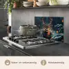 Hert - Kerst - Winter - Sneeuw - Kerstkrans keuken achterwand spatscherm klein -usp_NL