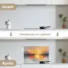 Modern - Abstract - Goud - Roze keuken achterwand spatscherm klein -voor_na_FR