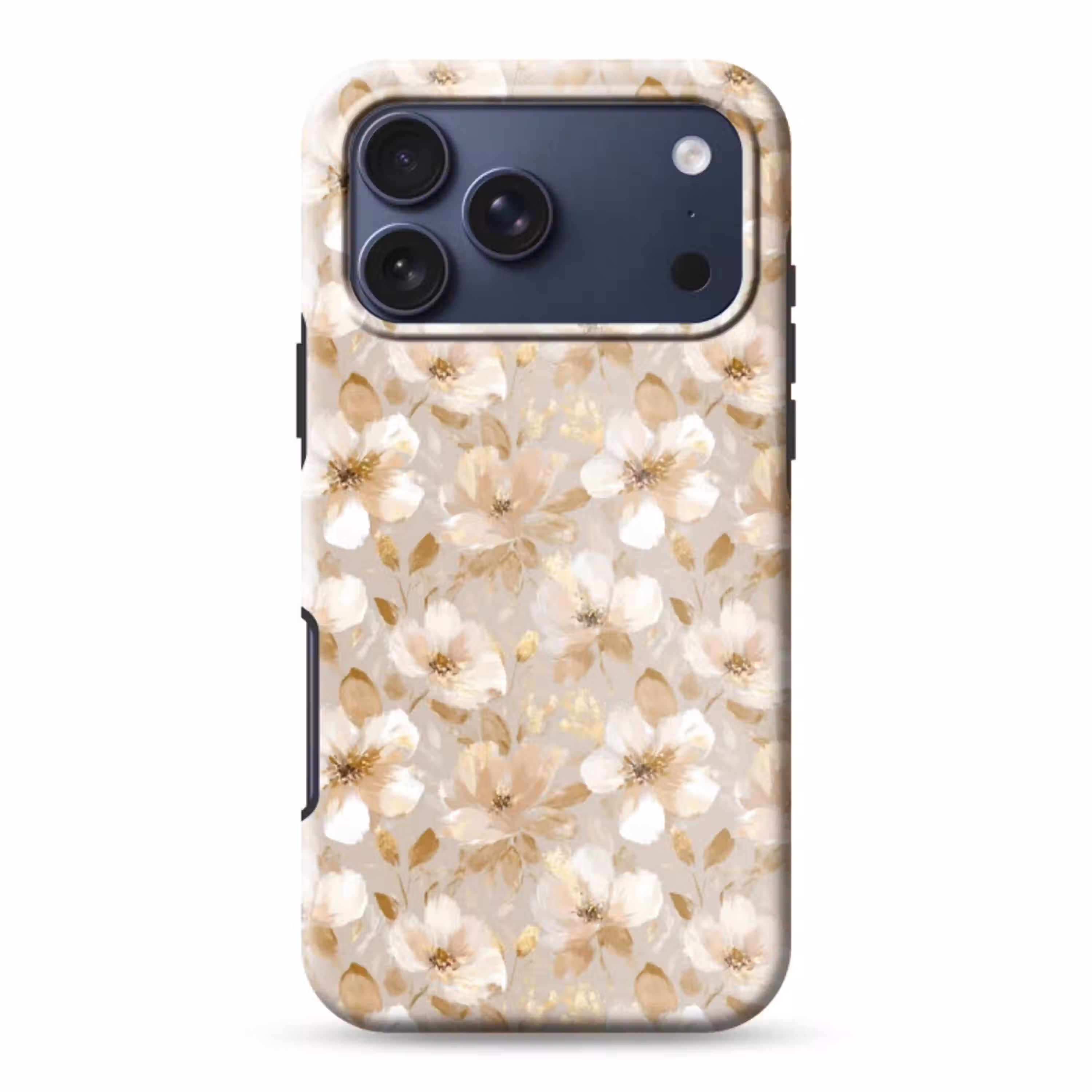 Bloemen - artistiek - Goud Toughcase MagSafe Apple iPhone 17 Pro Max klein 1019 -3d