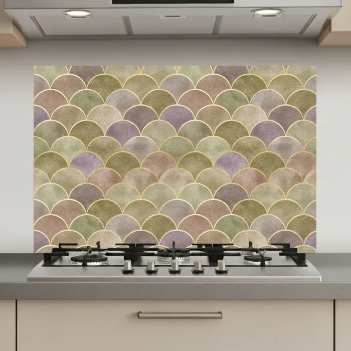 Zacht - Goud - Kleurrijk keuken achterwand spatscherm klein 900 -3d_website