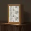 Reliëf - Structuur - Wit Light Box met kabel (Tafellamp) klein 925 -z3d_website