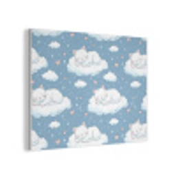 Kitten - Wolken - Blauw PET vilt klein 837 -3d