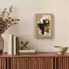 Abstract - Zwart - Goud - Modern Light Box met kabel (Tafellamp) klein -sfeer2