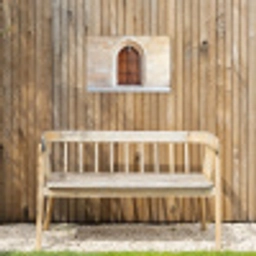 Houten - Deur - Lantaarn Tuinposter op houten frame 2 cm dik klein -sfeer4