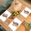 Eekhoorn - Dier - Bosdieren - Bruin Placemat vinyl groot -zzsfeer5_Kitchenyeah-website