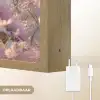 Giraffe - Bloemen - Roze Light Box met batterij (Wandlamp) middel -USP_websiteoplaadbaarNL