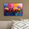 Fantasiebloemen - Verf - Speels canvas 2cm klein -sfeer3