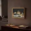 Stilleven met kazen - Kunstwerk - Oude meesters Light Box met batterij (Wandlamp) middel -sfeer1