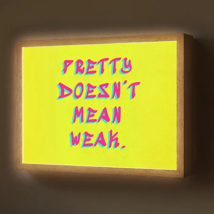 Quote - Minimalistisch - Kleurrijk Light Box met batterij (Wandlamp) middel -z3d_website