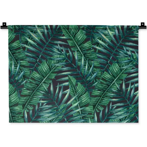Jungle - Bladeren - Tropical Wandkleed katoen klein -zz3d