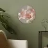Lelies - Meeldraden - Roze - Wazig Akoestische PET Vilt - Rond klein -sfeer2