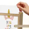 Kinderen - Eenhoorn - Wit - Quote - You are magic Light Box met kabel (Kinderlampje) klein -USP_websiteprintNL