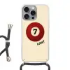 Cirkel - Zeven - Lucky - Rood Hoesje iPhone 16 Pro Max met koord klein -3d