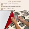 Waaiers - Botanisch - Zwart - Beige keuken achterwand spatscherm klein 900 -spatscherm_NL