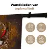 Vijzel - Kruiden - Lepels - Specerijen - Bruin - Peper Wandkleed katoen klein -sfeer2