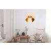 Illustratie - Mokken - Proosten - Bruin Wandcirkel aluminium klein -woonkamer