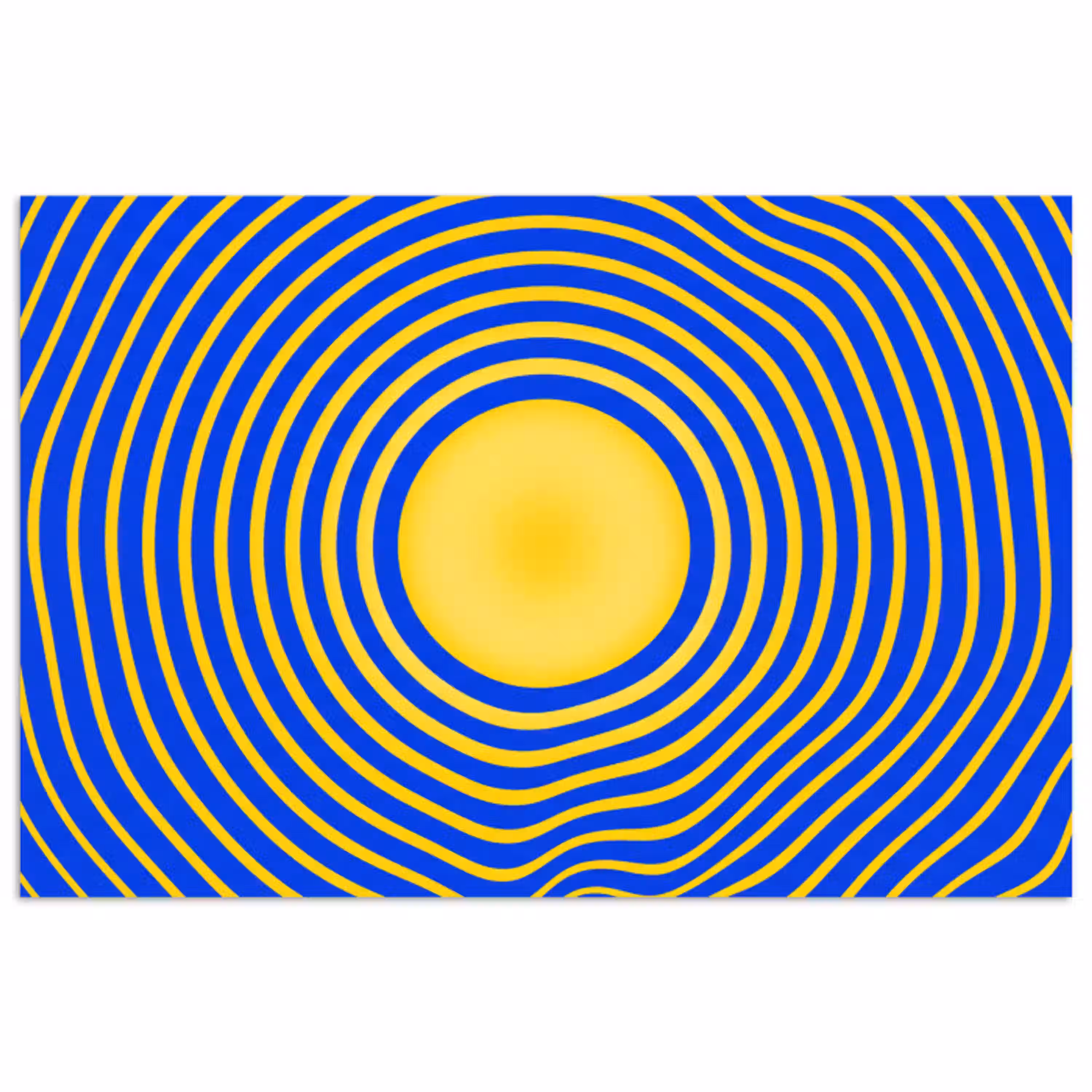 Abstract patroon - Blauw poster papier klein -3d