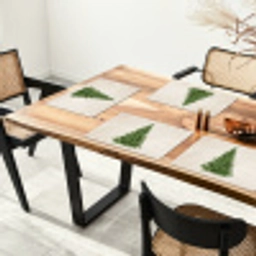 Kerstboom - Groen - Kerstmis - Feestdagen Placemat vinyl groot -zzsfeer4_Kitchenyeah-website