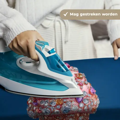 Ijsje - Hoorntje - Steentjes - Blauw Wandkleed katoen klein -sfeer9