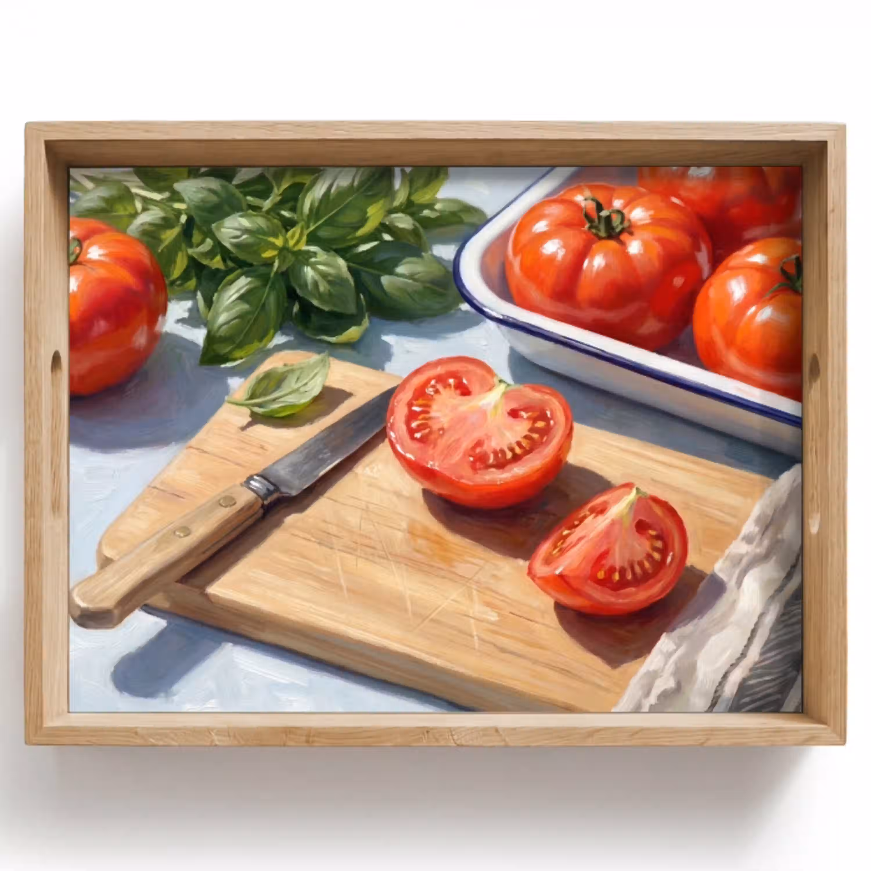 Eten - Keuken - Ingrediënten - Stillleven - Rood Dienblad Rechthoek middel -z3d_shopping