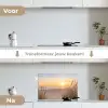 Zonsondergang - Duinen - Zee keuken achterwand spatscherm klein -voor_na_NL