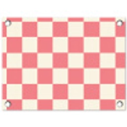 Traditioneel - Patroon - Roze tuinposter los doek klein 239 -3d