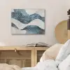 Lijnen - Golven - Abstract - Blauw PET vilt klein -sfeer3