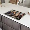 Houten - Lepels - Rijst - Zaden Inductie beschermer vinyl 3mm klein -sfeer8