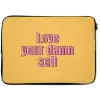 Love yourself - Roze - Geel laptophoes neopreen klein -zkaufland3dotto