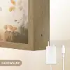 Leeuw - Dieren - Kinderen - Bruin - Meisje Light Box met batterij (Wandlamp kind) middel -USP_websiteoplaadbaarNL