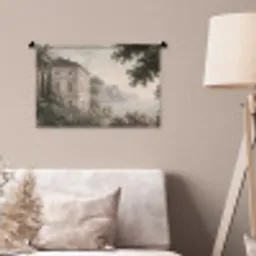 Zee - Villa - Beige Wandkleed katoen klein -sfeer4