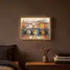Gracht - Huizen - Kunst - Art Light Box met batterij (Wandlamp) middel -sfeer4