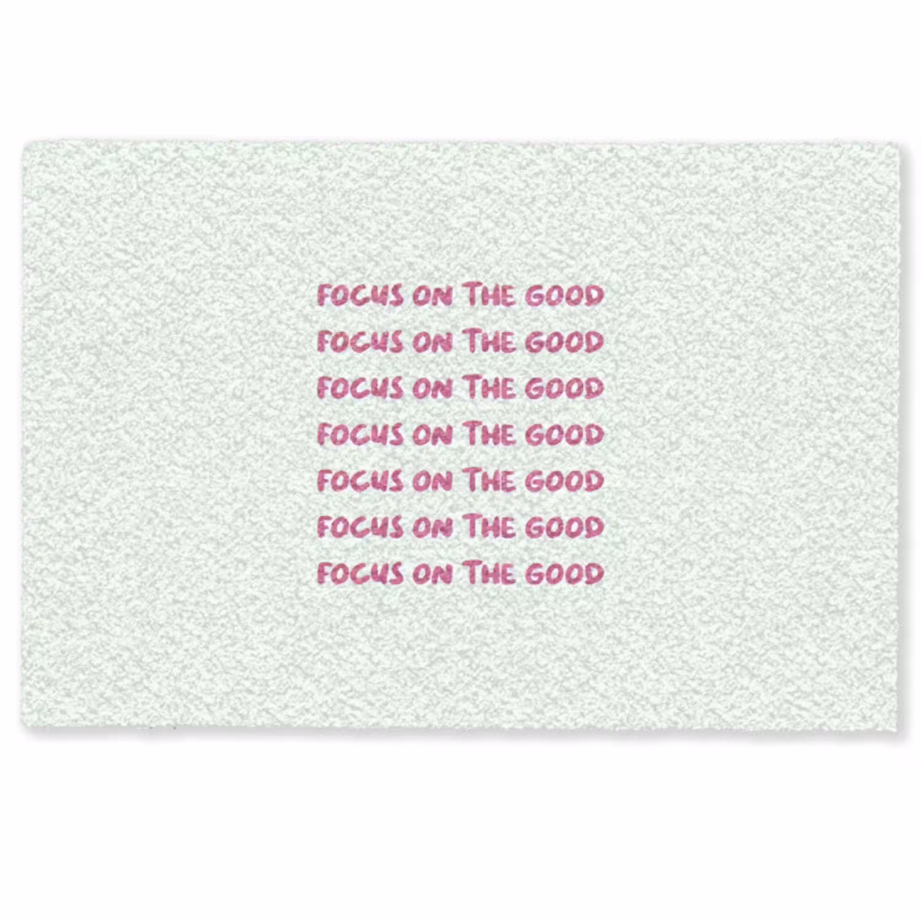 Focus on the good - Roze Deurmat klein -zkaufland3d