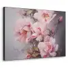 Rozen - Bloemen - Roze - Kunst - Watercolor Textielframe zwart klein -3d