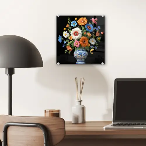 Vaas - Boeket - Bloemen - Kleur plexiglas 5mm klein -sfeer6