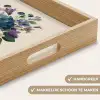 Bloemen - Gedetailleerd - Rust - Realistisch Dienblad Rechthoek middel -USP_HandgreepNL