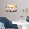 Viooltjes - bij - Zonlicht poster papier klein -sfeer3