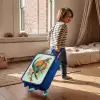 Sluipende jager met bladeren Kinderkoffer - Blauw klein -sfeer1