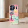 Palmbomen - Golven - Zee Telefoonhoesje iPhone 17 Pro klein -sfeer2