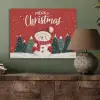 Kerstgroet - Sneeuw - Rood PET vilt klein -sfeer2