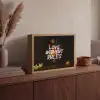 Liefde - Modern - Bloemen Light Box met batterij (Wandlamp) middel -sfeer2