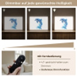 Dolfijn - Water - Blauw Light Box met batterij (Wandlamp) middel -USP_dimbaarDE