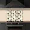 Blokken - Vintage - Grijs keuken achterwand spatscherm klein 900 -sfeer1