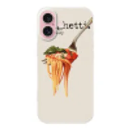 Spaghetti - tomatensaus - Parmezaanse kaas Apple iPhone 16 klein -3d