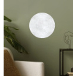 Lichtgrijs - Betonstructuur - Subtiel Wandcirkel behangsticker klein 186 -sfeer2