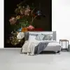 Vaas met bloemen - Schilderij van Rachel Ruysch fotobehang vinyl groot -slaapkamer