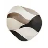Golven - Abstract - Beige Wandcirkel Organisch Forex 3mm klein -3d