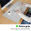 Bloem - Minimalistisch -Wit Muismat XXL klein -sfeer3