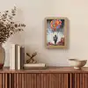 Jongen - Ballonnen - Gebouwen - Kunst Light Box met kabel (Tafellamp) klein -sfeer2