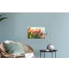 Tulpen - Roze - Zonnestralen Muursticker klein -plant